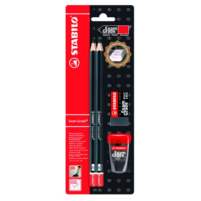 Creion grafit Stabilo Exam Grade, HB - BPTCSW2884