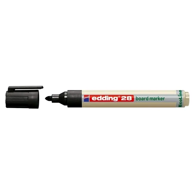 Marker pentru tabla Edding 28, ecologic, varf rotund, 1.5-3 mm, negru - BPTCED280001