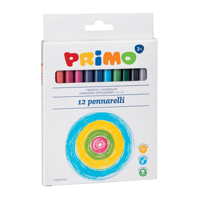 Markere colorate Morocolor Primo, 12 culori/cutie - BPTCMC15516