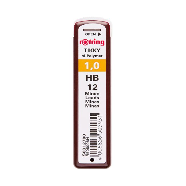 Mine creion mecanic Rotring, 1 mm , HB, 12 bucati/cutie - BPTCRO505908
