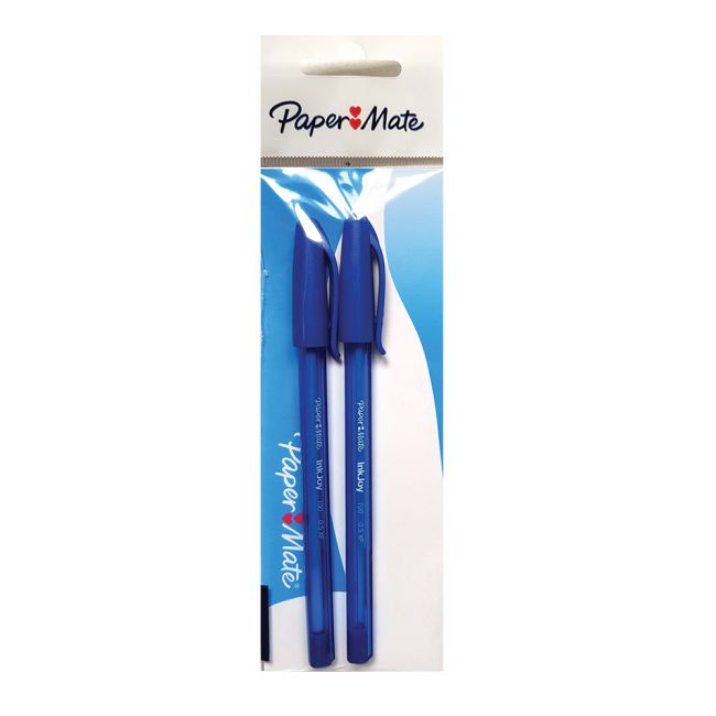 Pix fara mecanism Papermate Inkjoy 100C gel, albastru, 2 bucati/set - BPTCPP120229