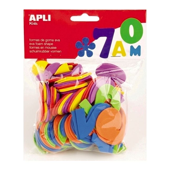 Set numere Apli, diverse culori, 120 bucati/set - BPTCAL080003