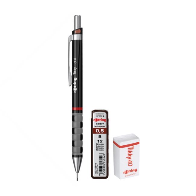 Set Rotring, creion mecanic Tikky III Original, 0.5 mm - BPTCR0904810