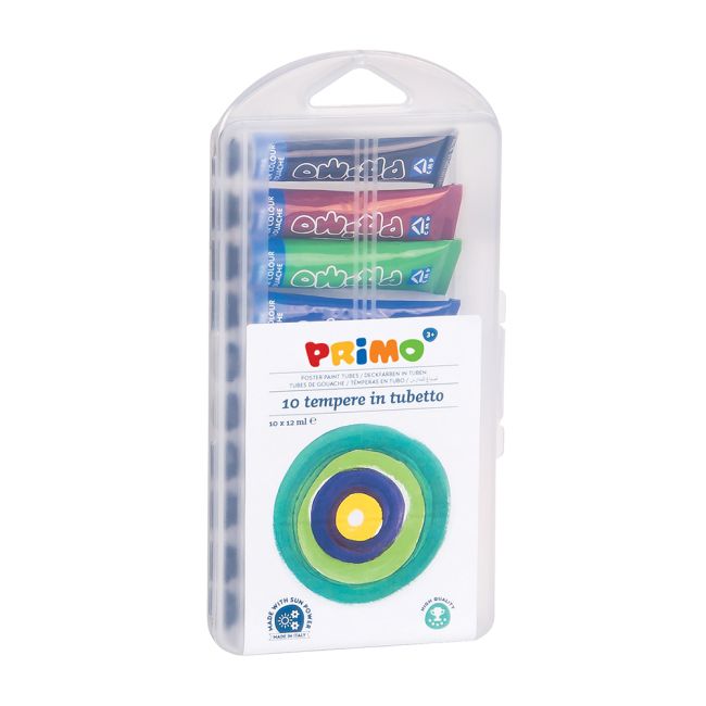 Tempera Morocolor Primo, 12 ml, 10 culori/cutie - BPTCMC15568