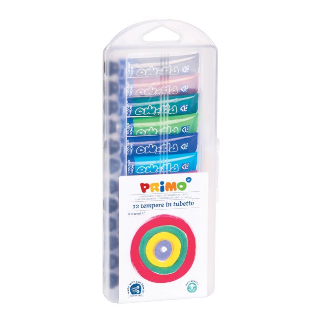 Tempera Morocolor Primo, 12 ml, 12 culori/cutie - BPTCMC15411