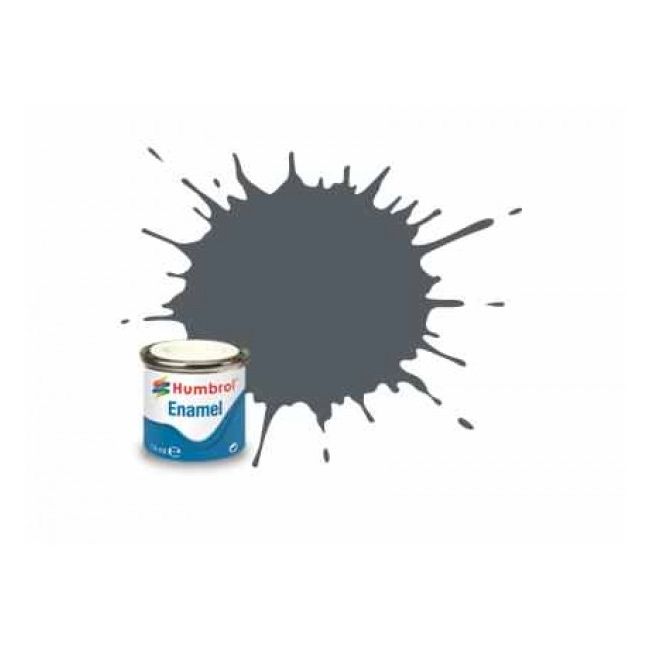 Vopsea modelism Humbrol 1376 Email Numar 125 US Dark Grey Satin 14 ml - SOLAA1376
