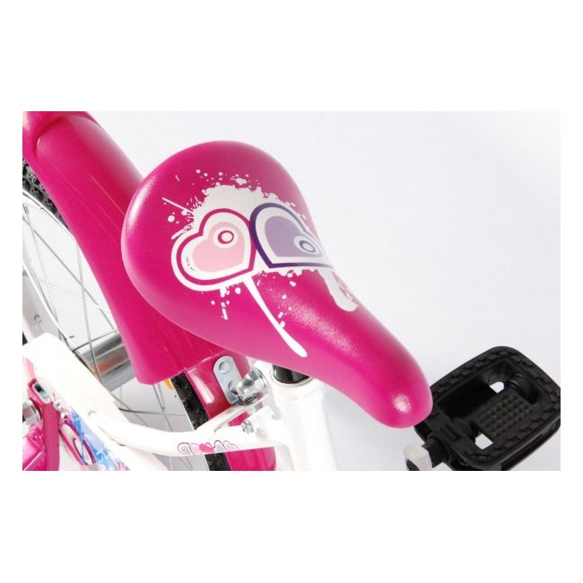 Bicicleta copii fetite 16 inch Volare cu roti ajutatoare si cosulet roz Kanzone Giggles - SOLVOL41623