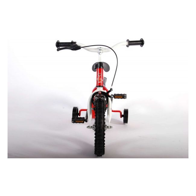 Bicicleta pentru baieti 10 inch cu maner si roti ajutatoare Cars partial montata - SOLVOL31005