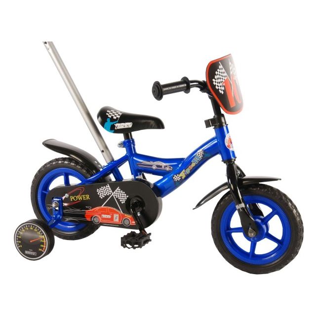 Bicicleta pentru baieti 10 inch cu roti ajutatoare partial montata Volare Yipeeh - SOLVOL71004
