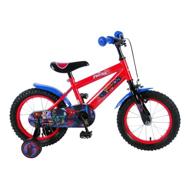 Bicicleta pentru baieti 14 inch cu roti ajutatoare Ultimate Spiderman - SOLVOL41254-14-CH