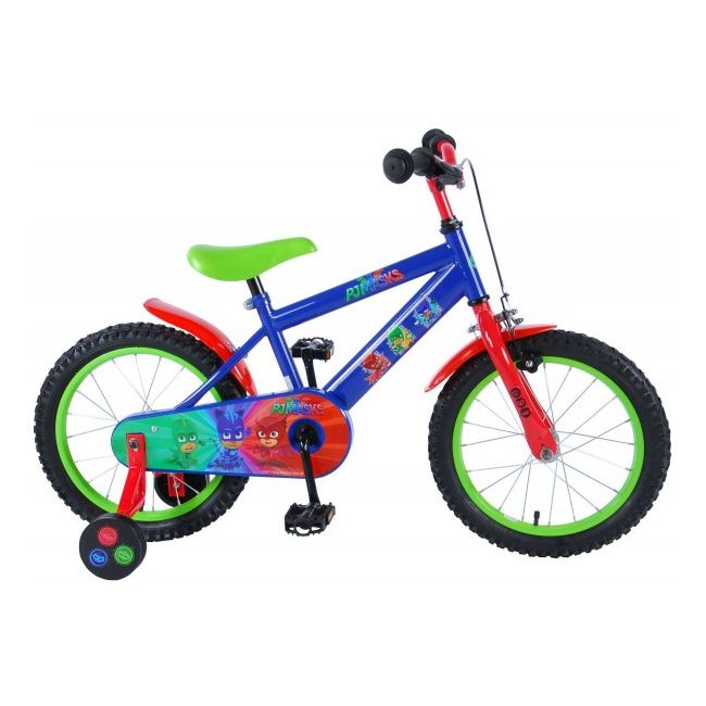 Bicicleta pentru baieti 16 inch cu roti ajutatoare Pj Masks - SOLVOL71663-CH