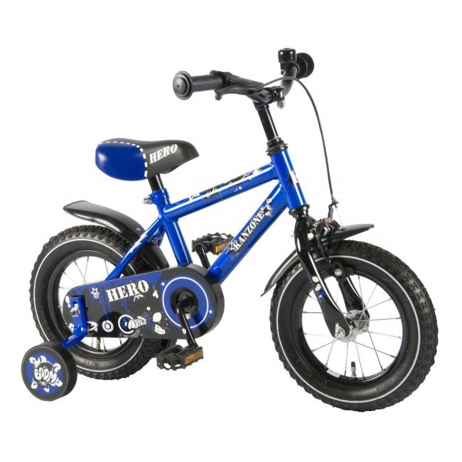 Bicicleta pentru baieti Yipeeh Hero 12 inch cu roti ajutatoare Kanzone - SOLVOL21220