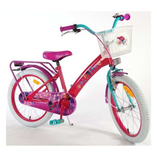 Bicicleta pentru copii fetite Trolls Volare 18 inch cu roti ajutatoare - SOLVOL61852