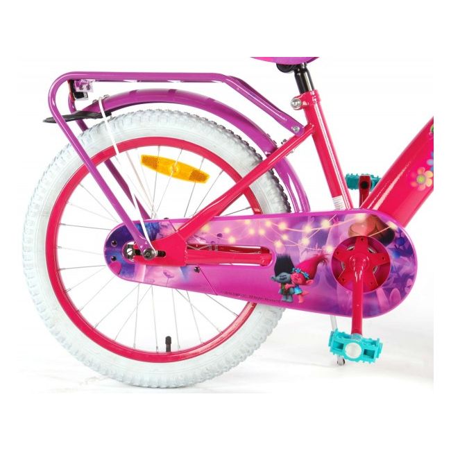 Bicicleta pentru copii fetite Trolls Volare 18 inch cu roti ajutatoare - SOLVOL61852