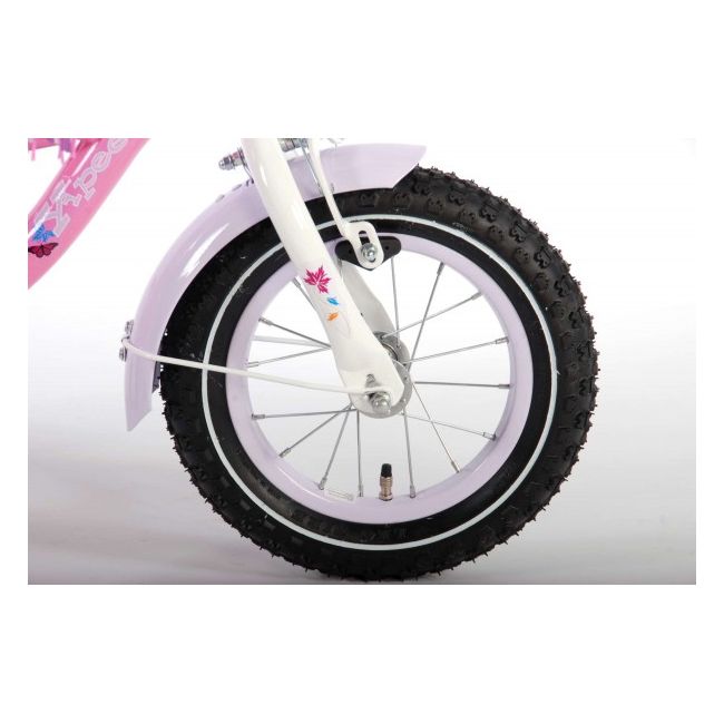Bicicleta pentru fete 12 inch cu roti ajutatoare si cosulet partial montata Volare Yipeeh - SOLVOL51204