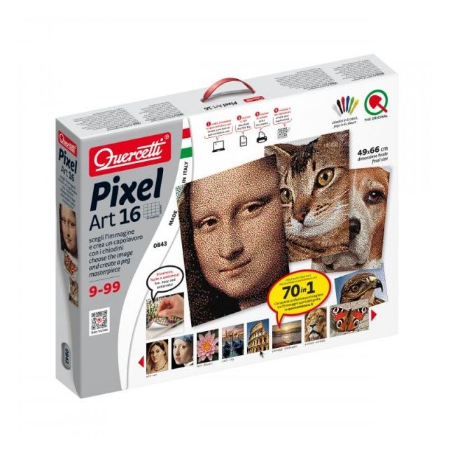 Set creativ pentru copii Pixel Photo Art 16 Quercetti - SOLQ0843