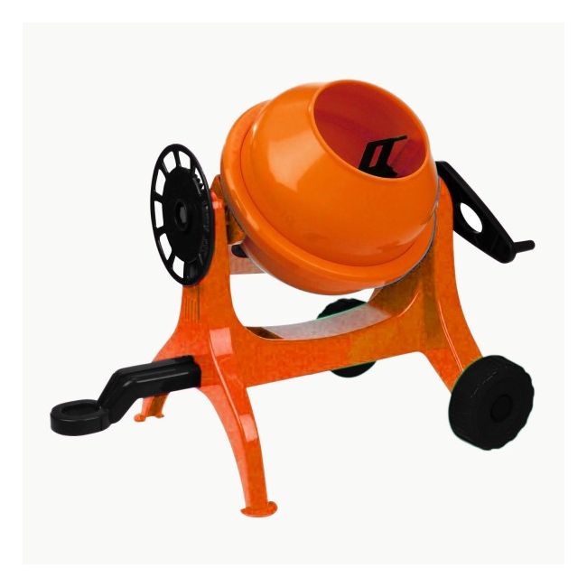 Betoniera Lena 05010 mica din plastic portocalie - SOLLE05010