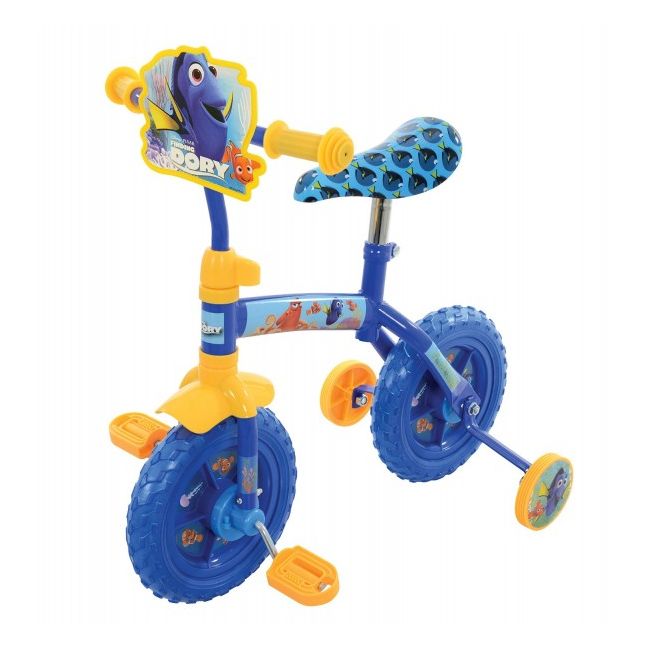 Bicicleta copii Finding Dory 10 inch 2 in 1 cu si fara pedale - SOLMVSM14245