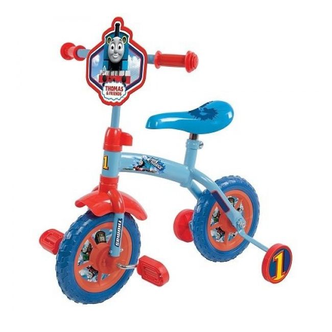 Bicicleta copii Thomas and Friends 10 inch 2 in 1 cu si fara pedale  - SOLMVSM04821-01