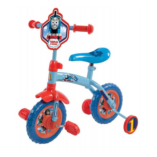 Bicicleta pentru copii 2 in 1 cu roti ajutatoare Thomas - SOLMVSM14235