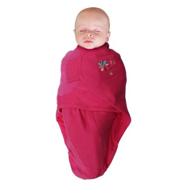 Body special bebelusi tip Wrap BO Jungle Flori Roz S 3-6 kg din bumbac - SOLBJB170800
