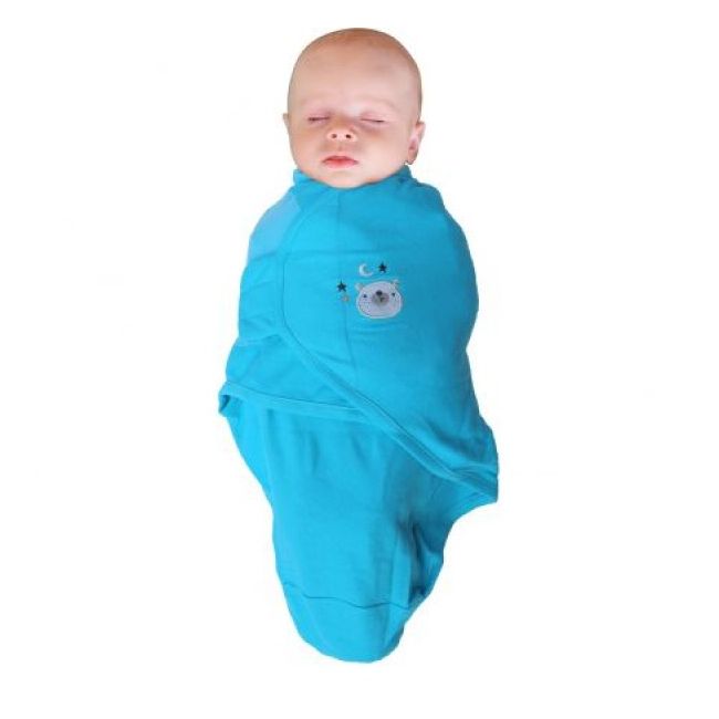 Body special bebelusi tip Wrap BO Jungle Ursulet Albastru S 3-6 kg din bumbac - SOLBJB170900