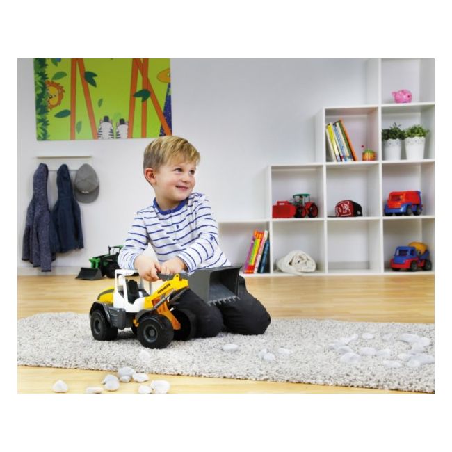 Buldoexcavator incarcator din plastic Liebherr L538 Worxx pentru copii 48 cm - SOLLE04612