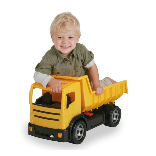 Camion basculanta pentru copii din plastic galbena sustine 100 kg Lena - SOLLE02053