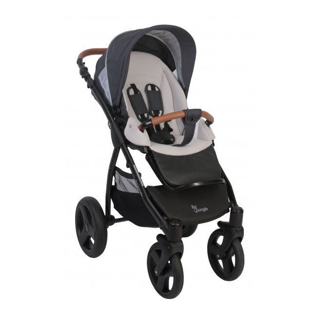 Carucior pentru copii BO Jungle 3 in 1 B Zen Negru cu geanta suport pahar pelerina ploaie si plasa insecte incluse - SOLBJB700530