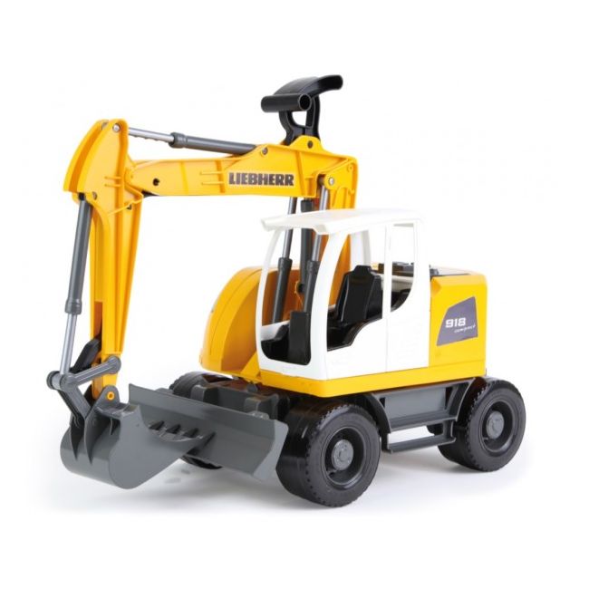 Excavator plastic Bagr Liebherr A918 Litronic Worxx cupa functionala 48 cm pentru copii - SOLLE04611
