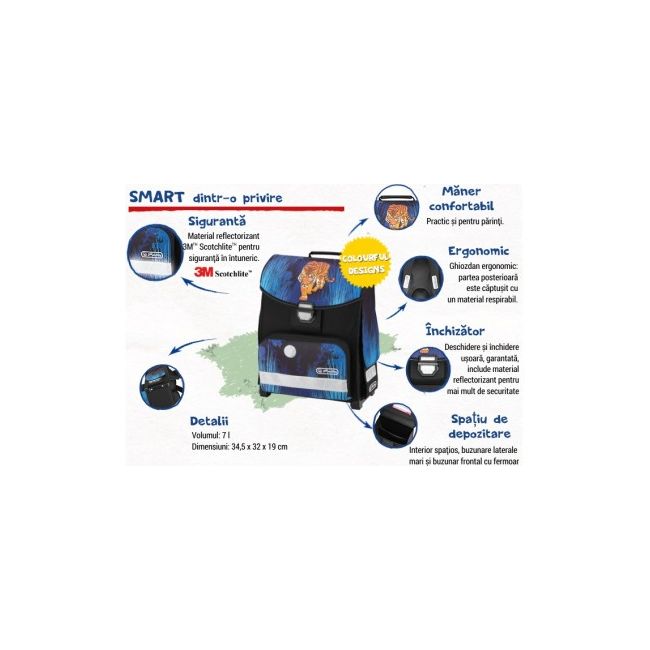 Ghiozdan neechipat  Smart Boys and Girls Herlitz - SOLHER11351012