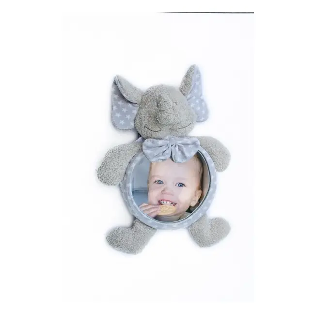 Jucarie de plus Elefant cu oglinda pentru casa si masina Bo Jungle  - SOLBJB390110