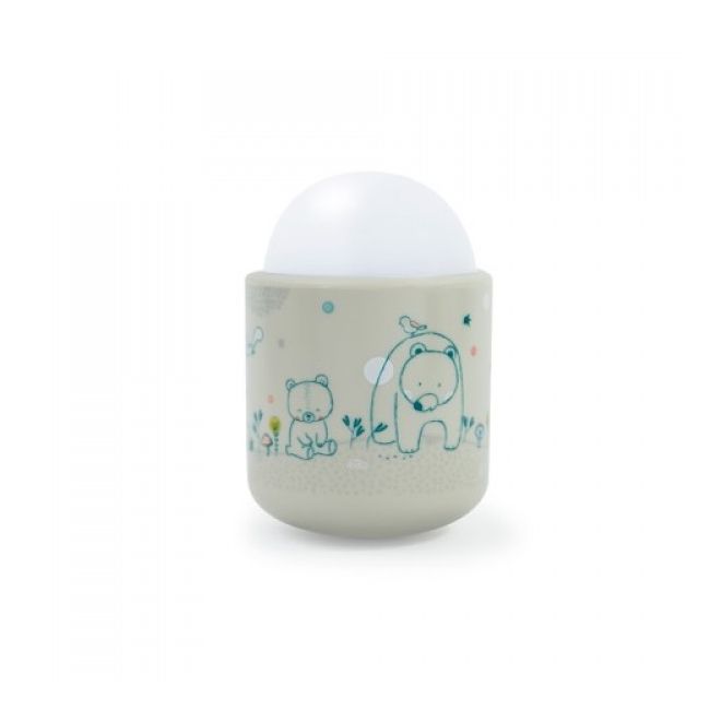 Lampa de veghe Pabobo Nomade cu Ursulet Plus culoare Bej cu Led reincarcabila - SOLPABSL02GIFTBOX01