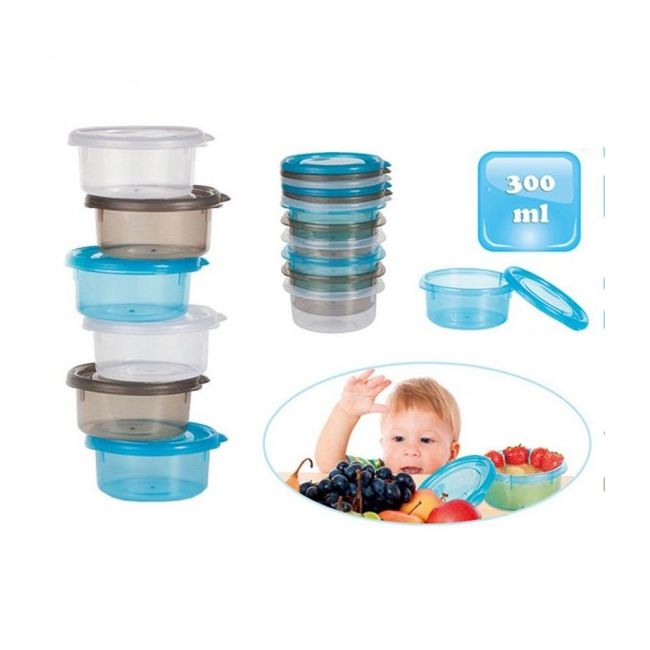 Mini caserole de stocare si depozitare mancare pentru bebelusi - SOLBJB540100