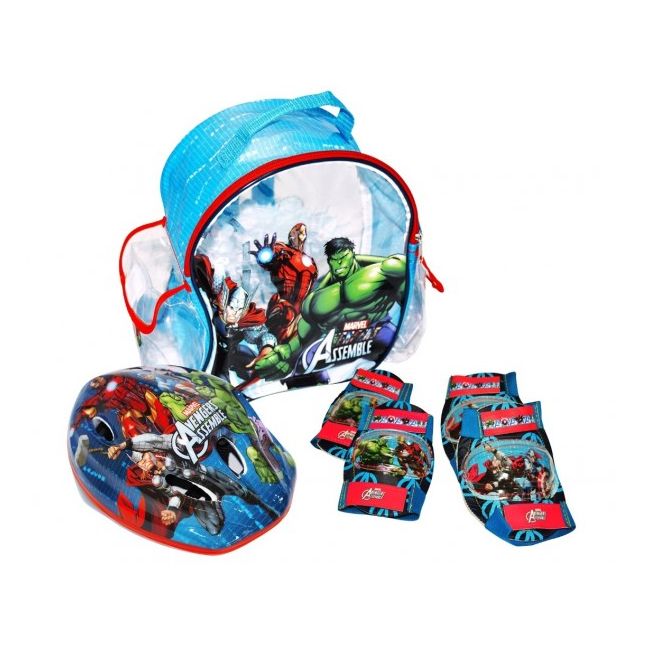 Set accesorii protectie bicicleta role trotineta Saica Avengers - SOLSA9686
