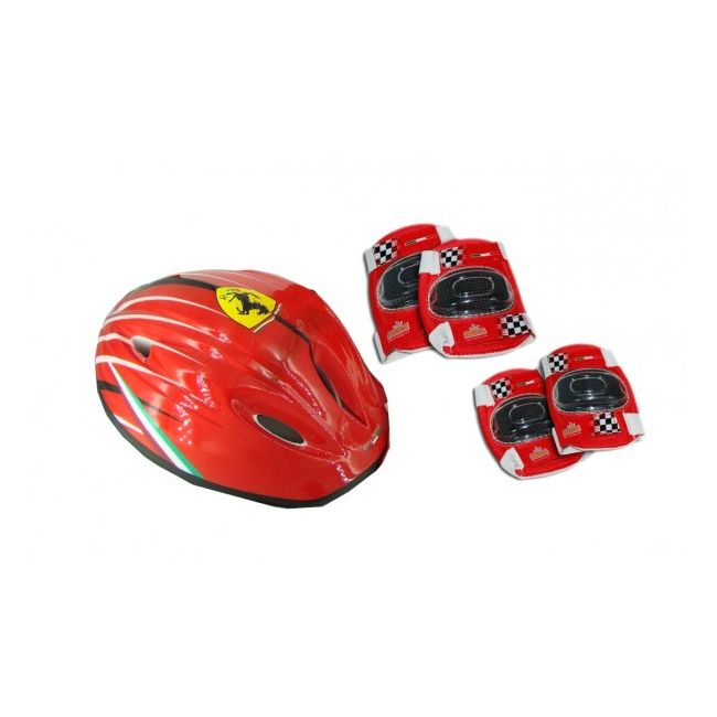 Set accesorii protectie bicicleta role trotineta Saica Ferrari - SOLSA8576