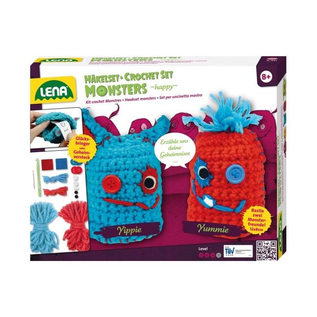 Set crosetat doi monstruleti de lana - SOLLE42522