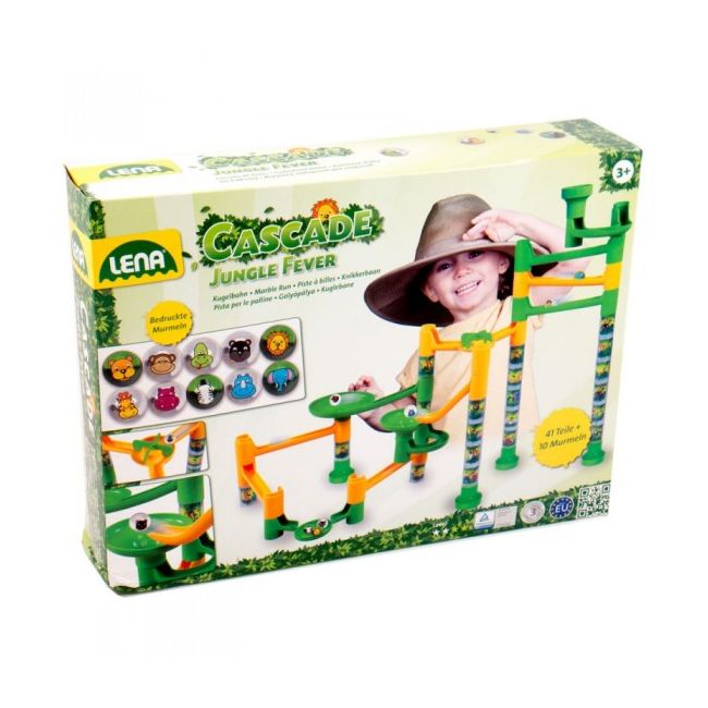 Set de joaca labirint de bile 41 piese si 10 bile Jungle Adventure - SOLLE65206