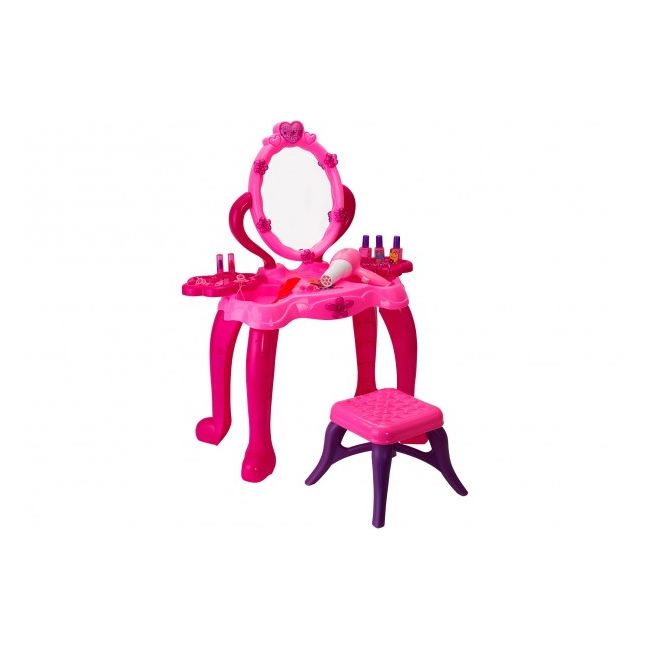 Set frumusete fete Oglinda cu scaunel Globo Sbelletti cu muzica si lumini - SOLGL36811