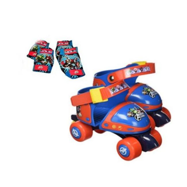 Set patine cu rotile si protectii Saica Avengers marime 24-29 - SOLSA9711