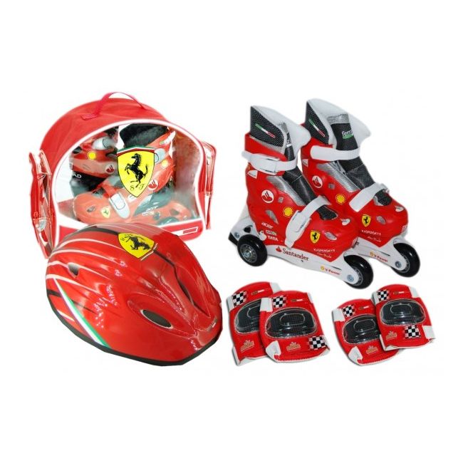 Set role cu accesorii protectie incluse Saica Ferrari marimi reglabile 35-38 - SOLSA8399