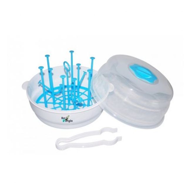 Sterilizator rapid pentru 6 biberoane bebelusi BO Jungle pentru cuptorul cu microunde  - SOLBJB500400