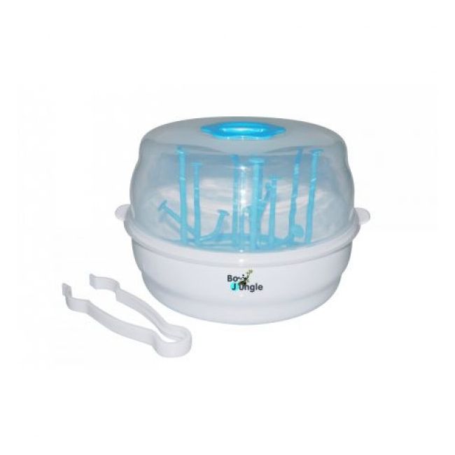 Sterilizator rapid pentru 6 biberoane bebelusi BO Jungle pentru cuptorul cu microunde  - SOLBJB500400
