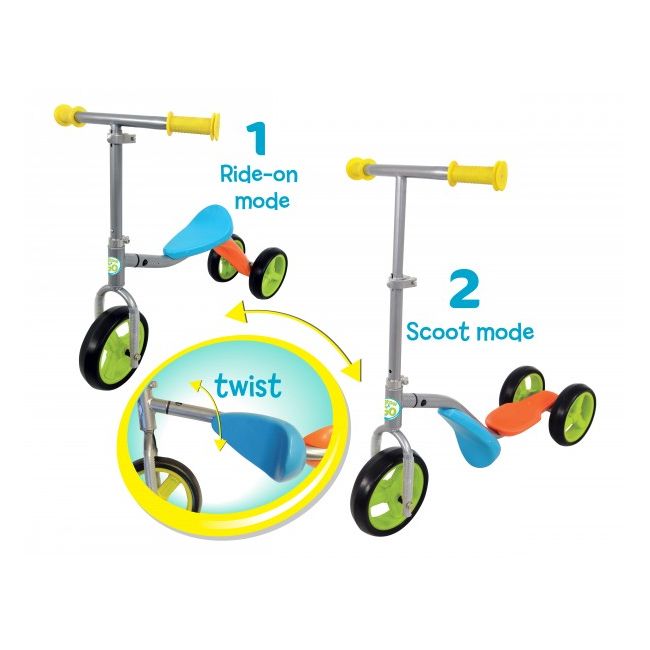Trotineta copii 3 roti MV Scoot 2 in 1 bicicleta fara pedale  - SOLMVSM04973-00
