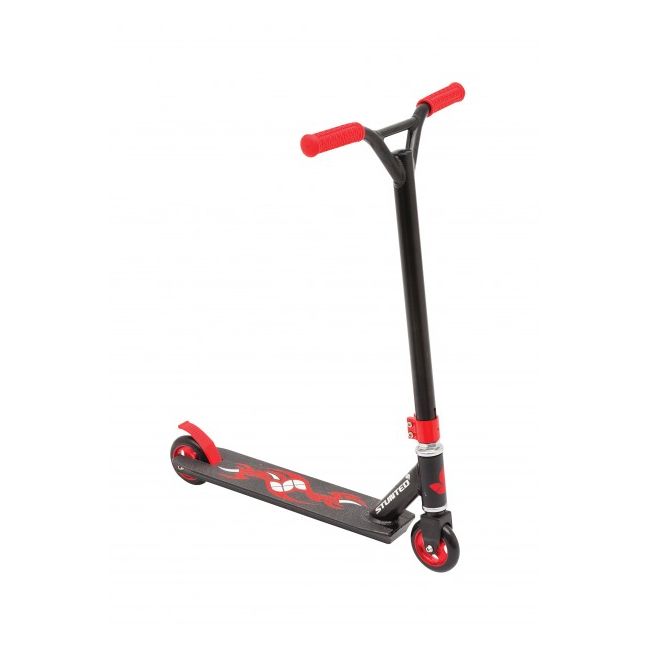 Trotineta Stunt Freestyle XT sarituri cascadorii si skatepark nivel Avansat Rosie - SOLMVSM04758-04