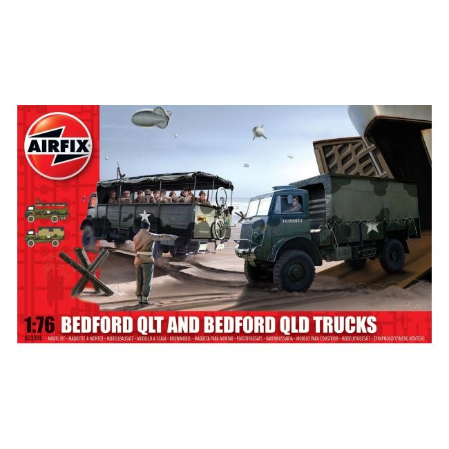 Airfix Bedford Qlt And Bedford Qld Trucks - SOLAF03306