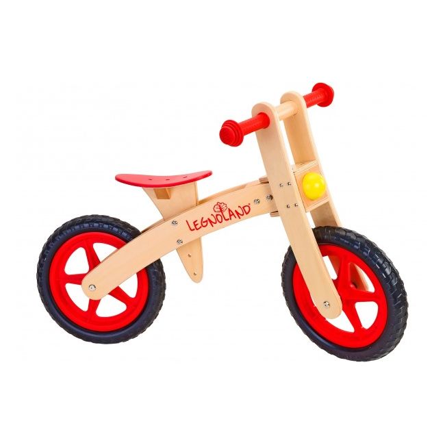 Bicicleta fara pedale din lemn Globo Legnoland 35483 pentru copii - SOLGL35483