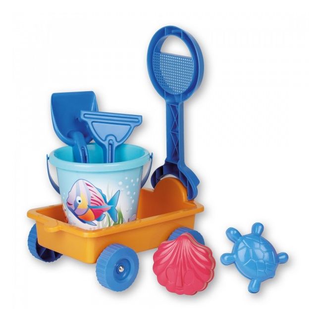 Carucior plastic cu accesorii plaja pentru copii - SOLAG6997-0000