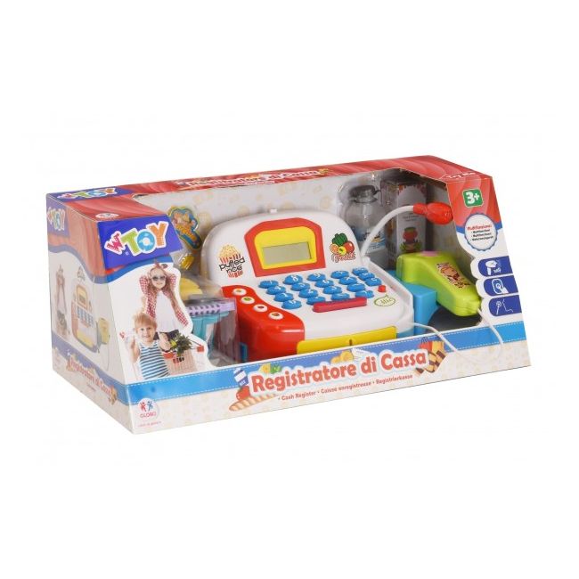 Casa de marcat cu baterii cu calculator si scanner Globo - SOLGL38125