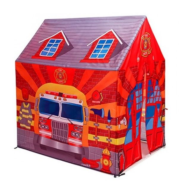 Cort pentru copii de joaca pentru interior sau exterior Garaj Pompieri GLOBO - SOLGL37801